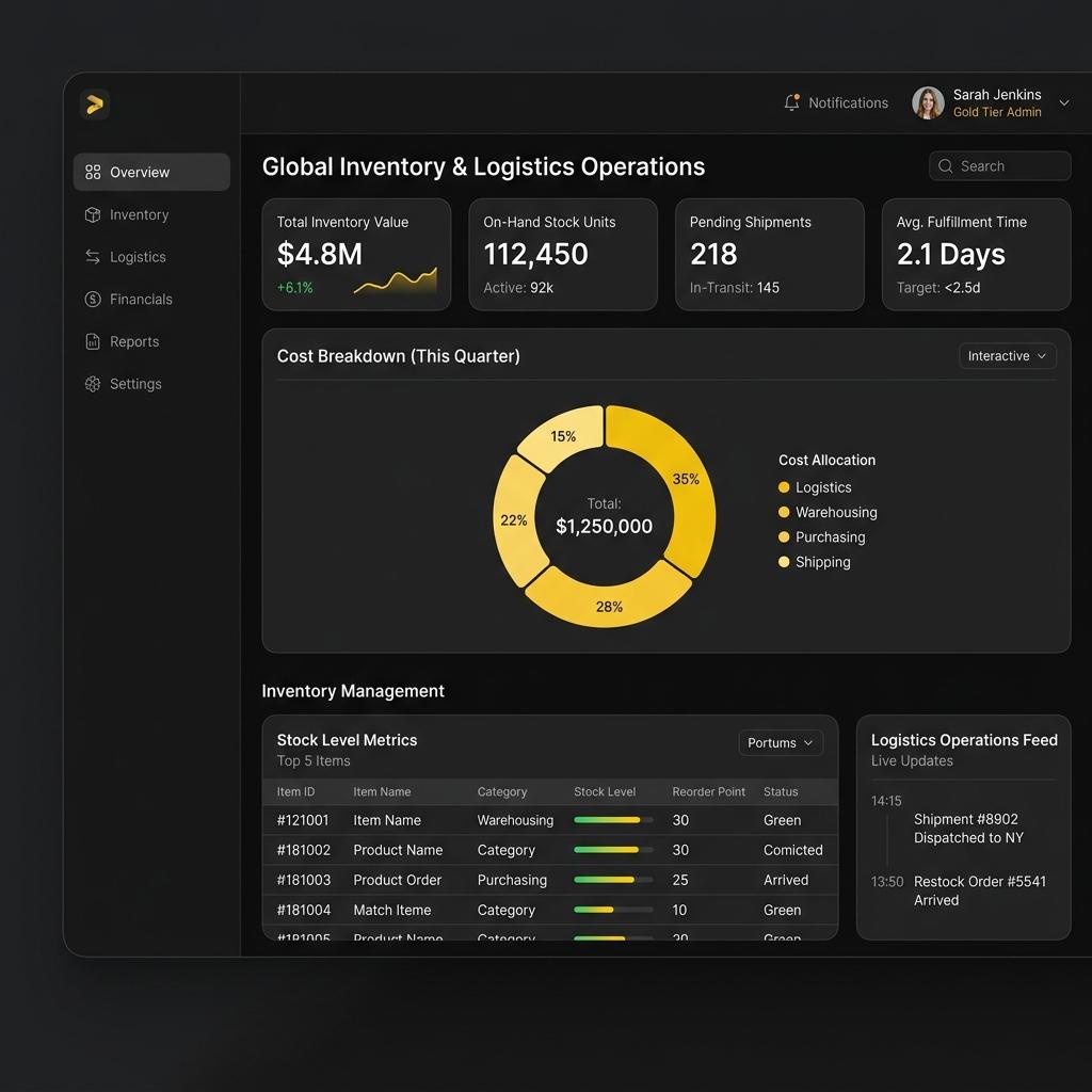 OptimaERP — Resource Planning & Inventory Management System